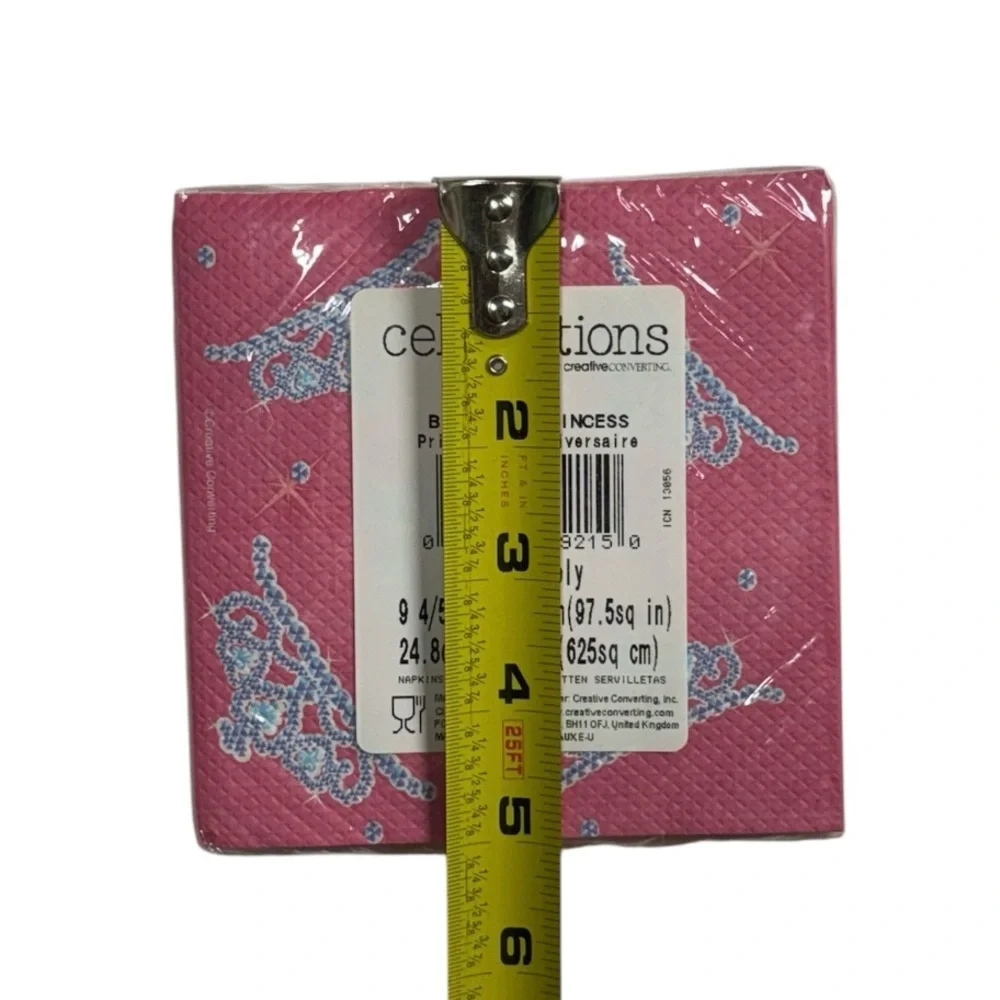 Creative Converting 2 packs of 16 pink tiara themed napkins brand new in package
